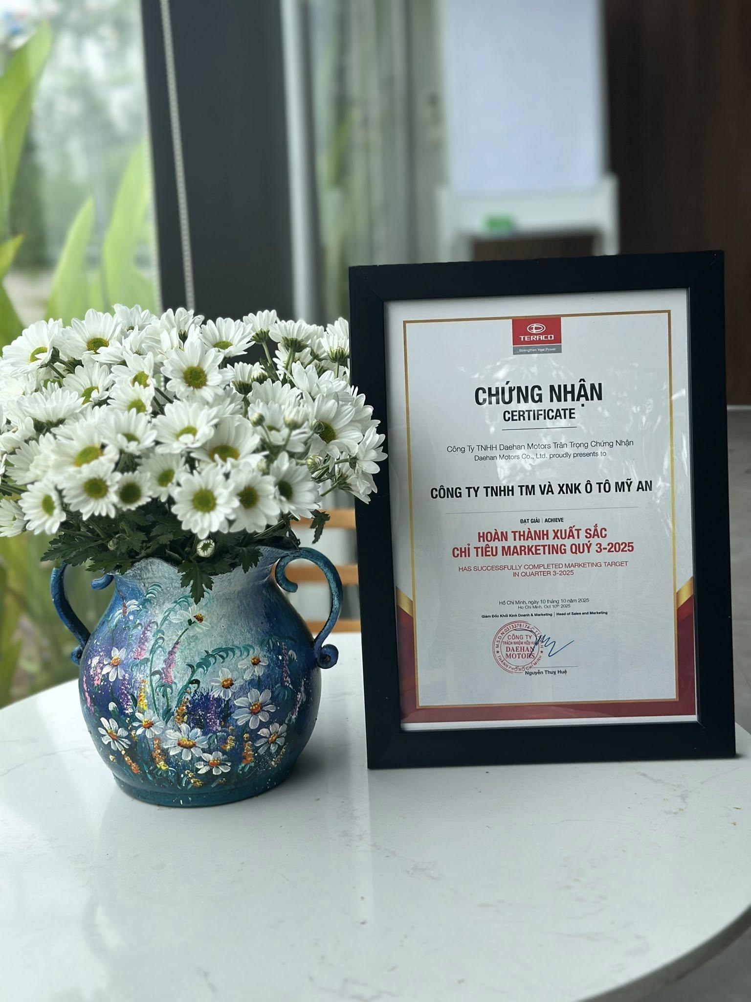 TERACO MỸ AN   – GHI DẤU HAI THÀNH TÍCH ẤN TƯỢNG QUÝ 3/2025