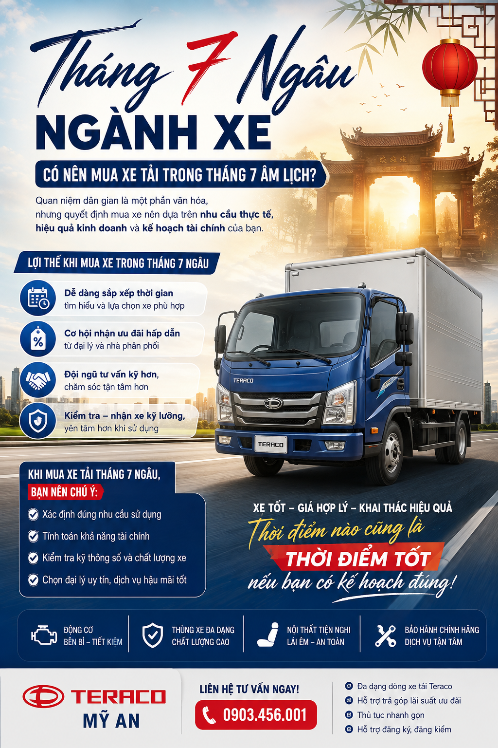 THÁNG 7 NGÂU NGÀNH XE: CÓ NÊN MUA XE TẢI TRONG THÁNG 7 ÂM LỊCH?