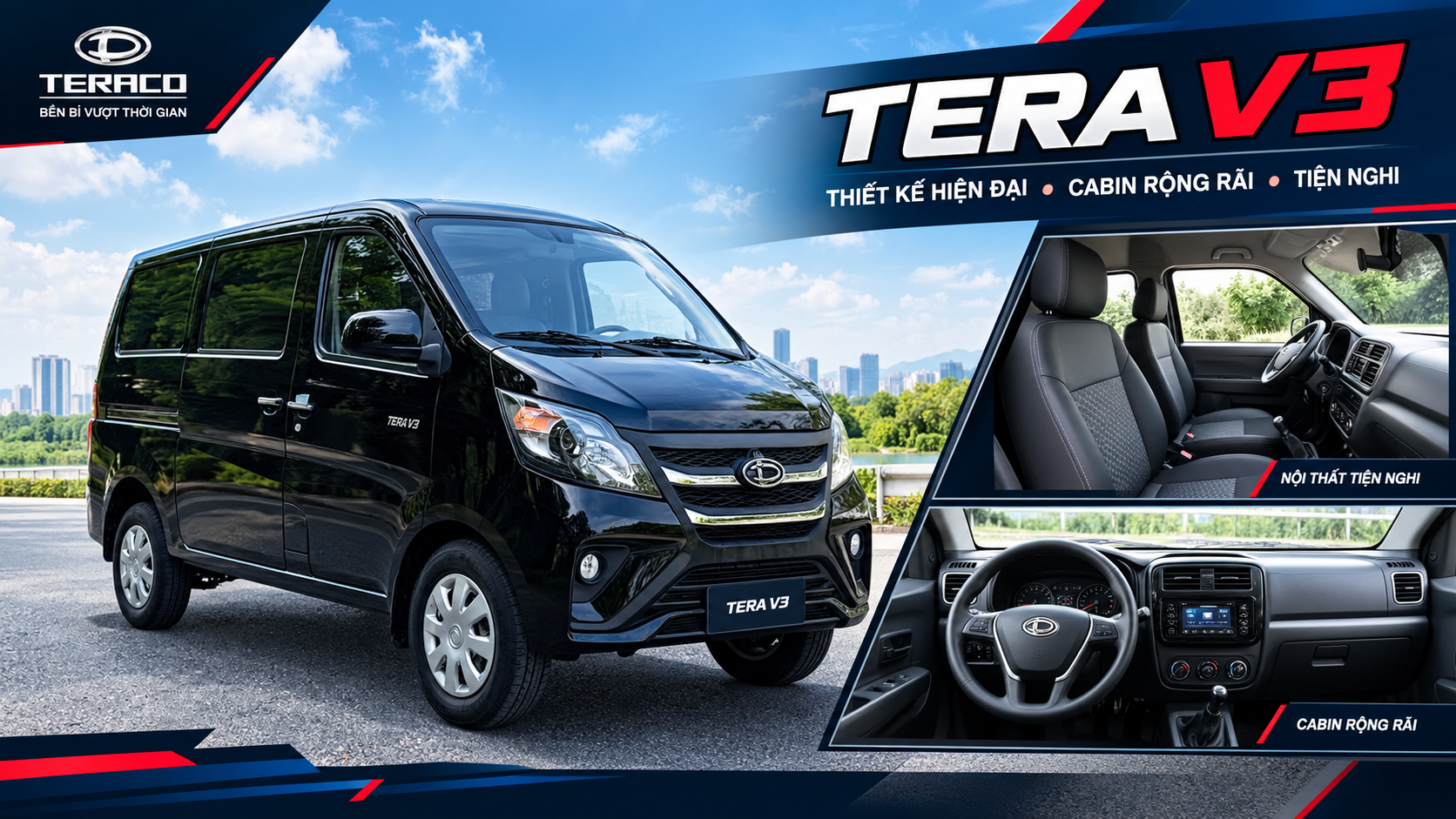 TERA V3 MÀU ĐEN – NHỎ GỌN, MẠNH MẼ, LINH HOẠT CHO MỌI CUNG ĐƯỜNG