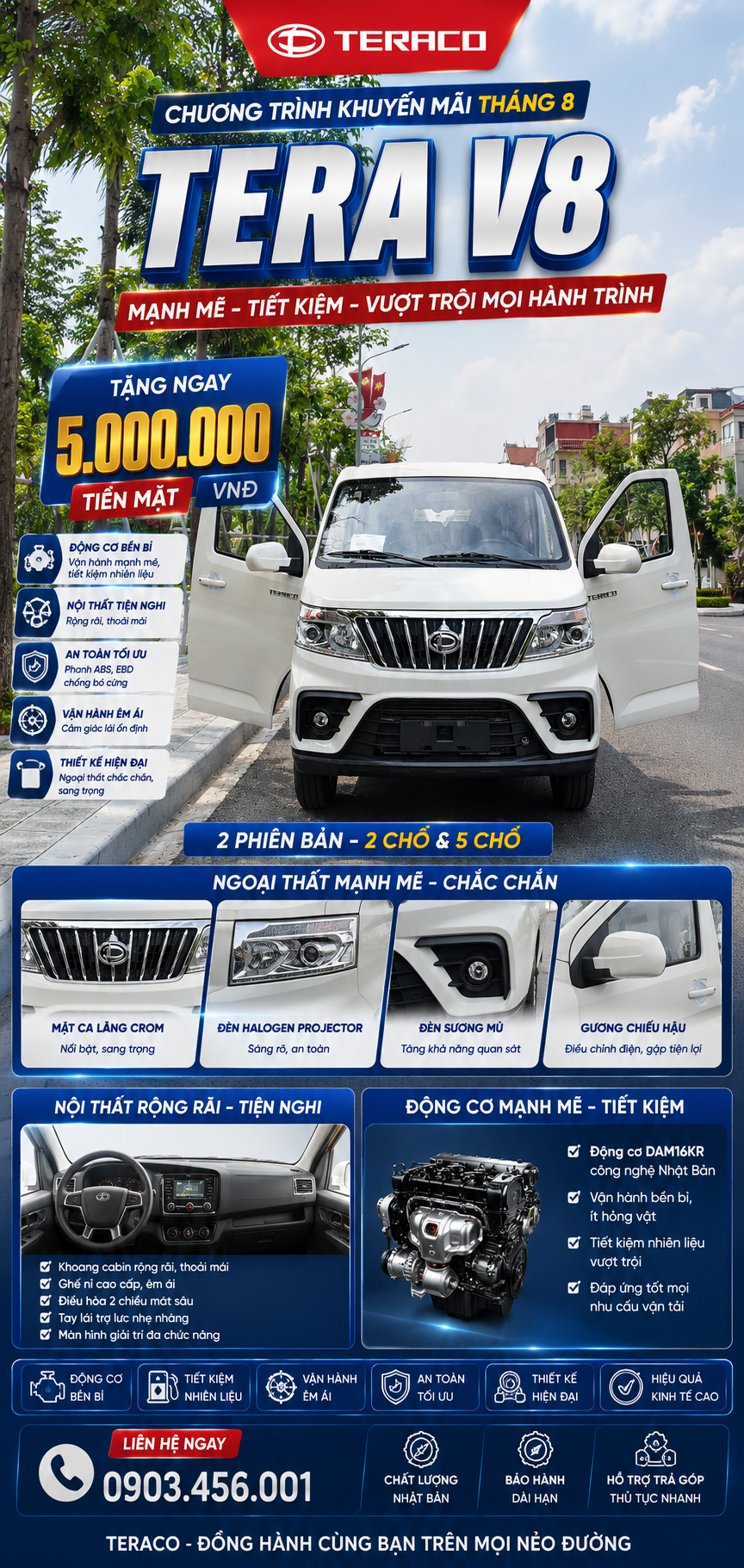 ảnh bìa khuyến mãi tera V8 tháng 8
